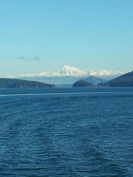 Mount Baker from on the ferry boat