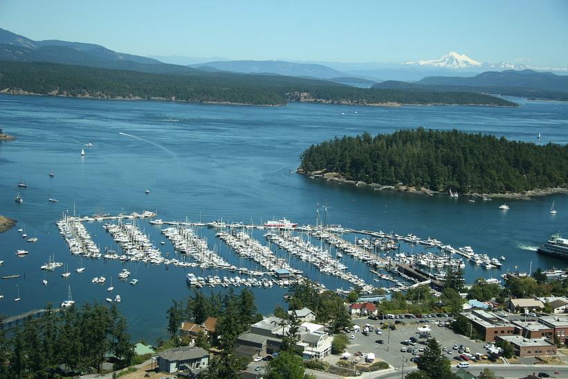Friday_Harbor_and_Mt_Baker_from_Air