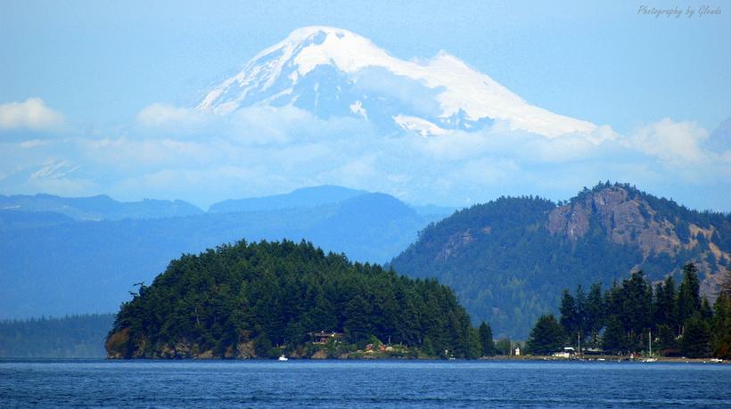 Mt Baker from the ferry, San Juan Islands