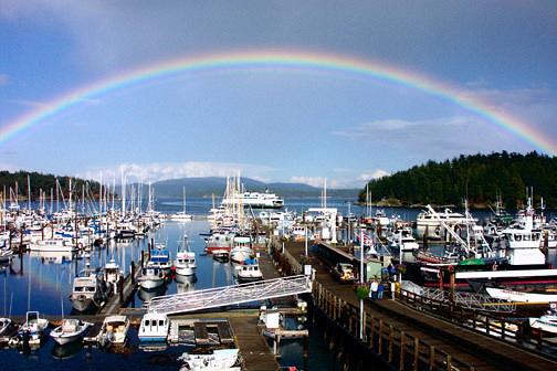 Port_of_Friday_Harbor_Rainbow