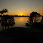 Sunset at the Lighthouse on Stewart Island San Juan Islands WA