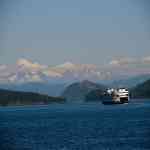 The ultimate San Juan Island photo Mt-Baker and a Washington Ferry